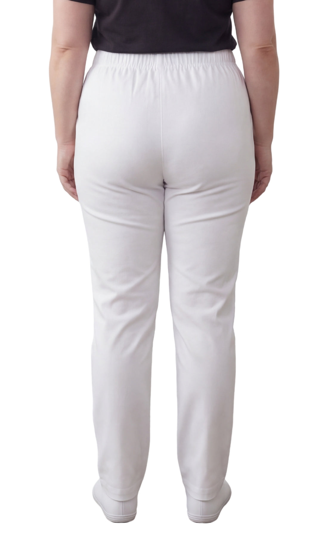 Women's Lightweight Pull-On Denim Jeans with Elastic Waist 34