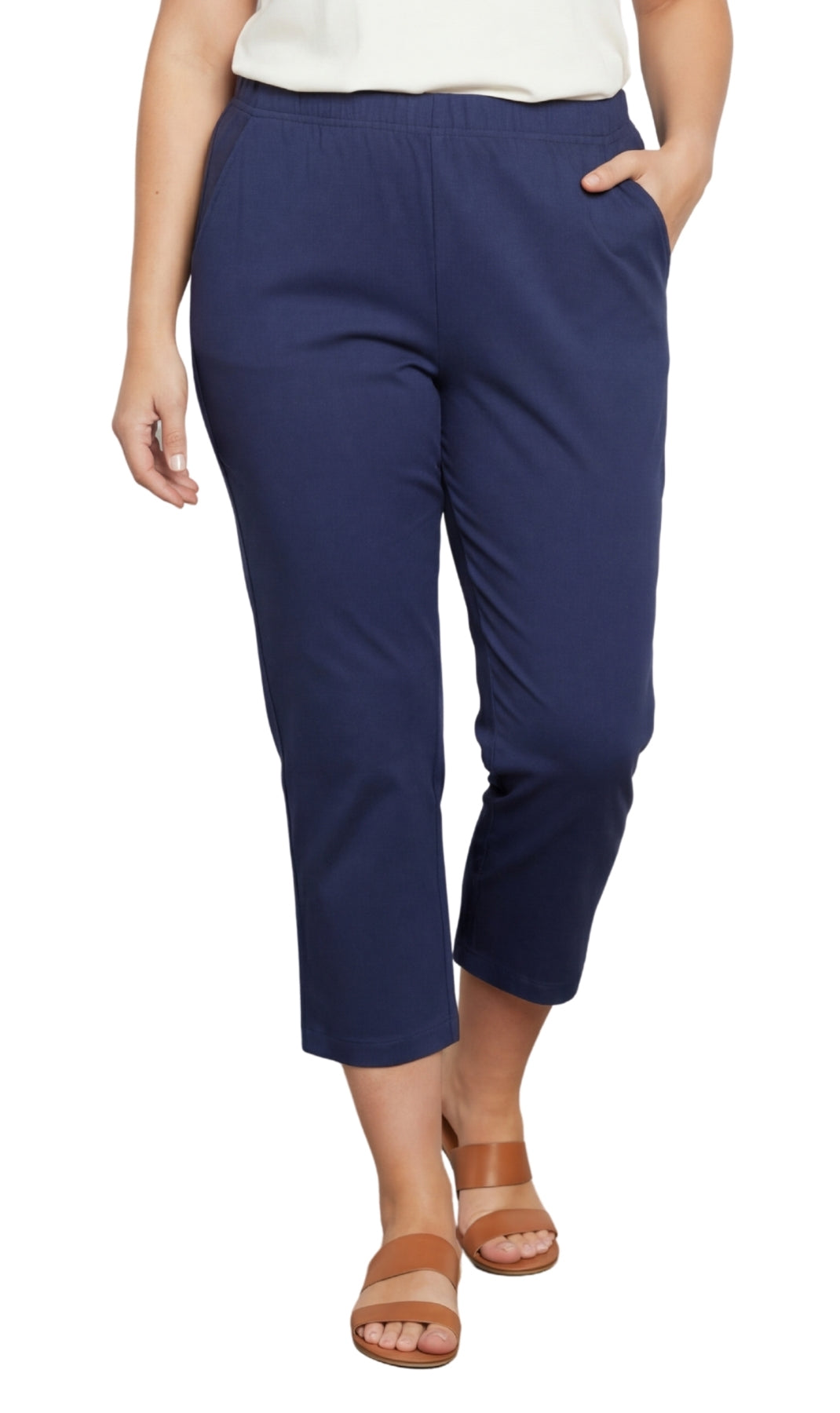 Women’s Lightweight Stretch Denim Capri Pants – Comfortable Everyday Fit 44