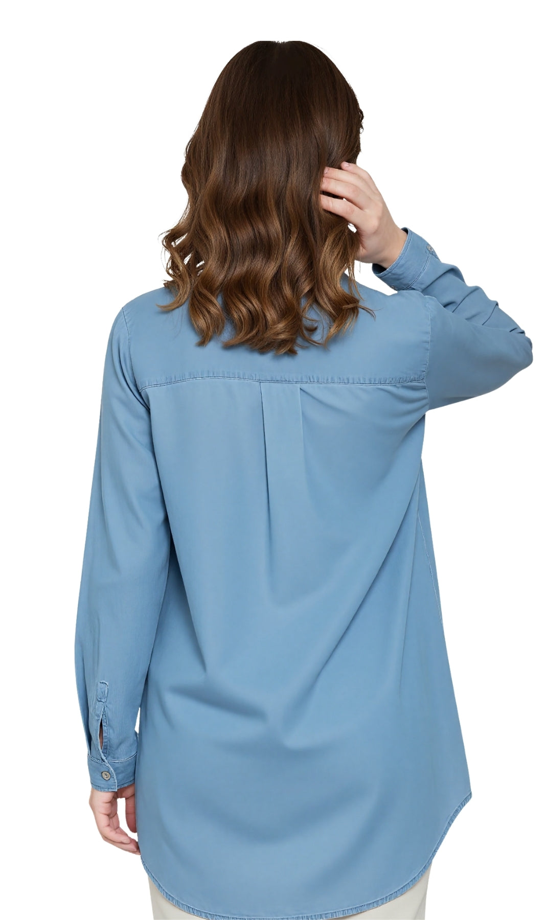 Women's Long Sleeve Denim Tunic Top - An All Season Wear 8