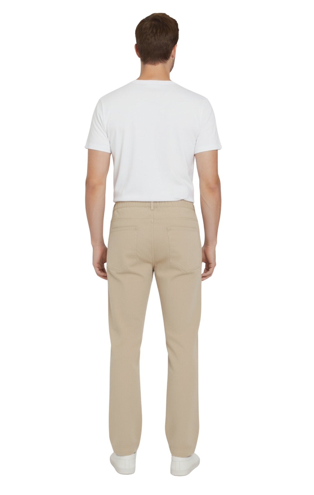 Men’s Lightweight Casual Elastic Waist Pull-On Jeans – Denim & Twill Pants with Easy Fit 22