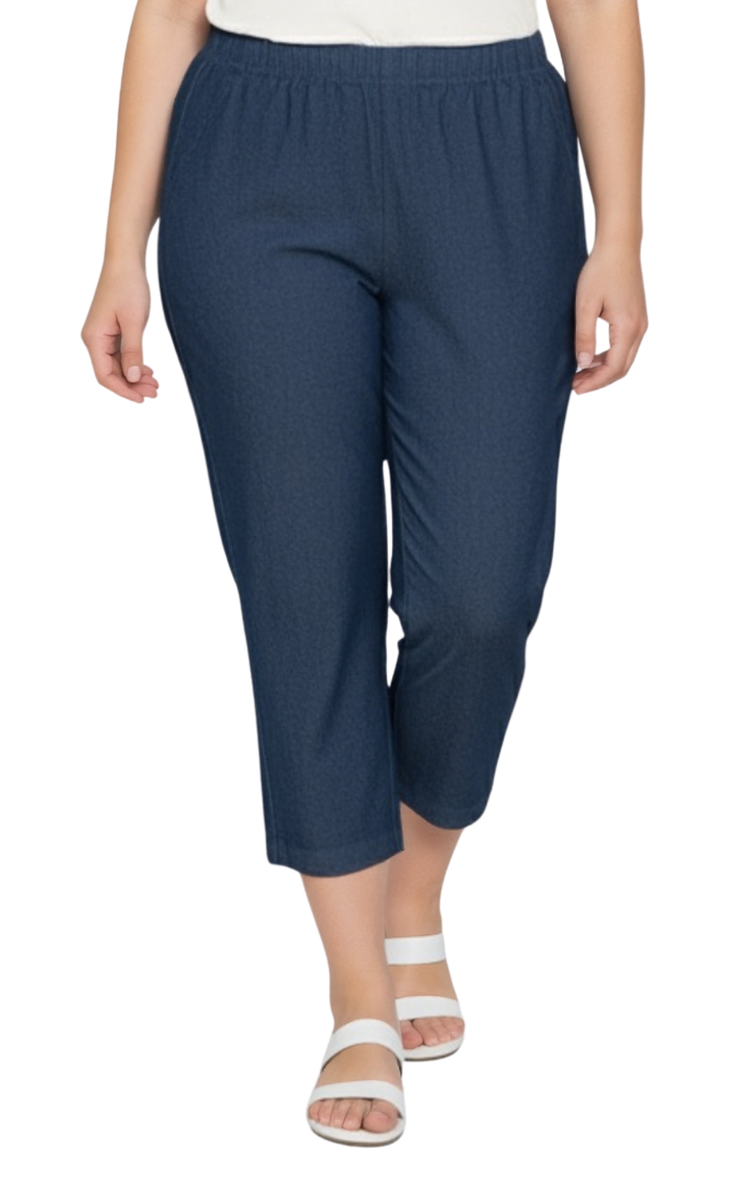 Women’s Lightweight Stretch Denim Capri Pants – Comfortable Everyday Fit 10