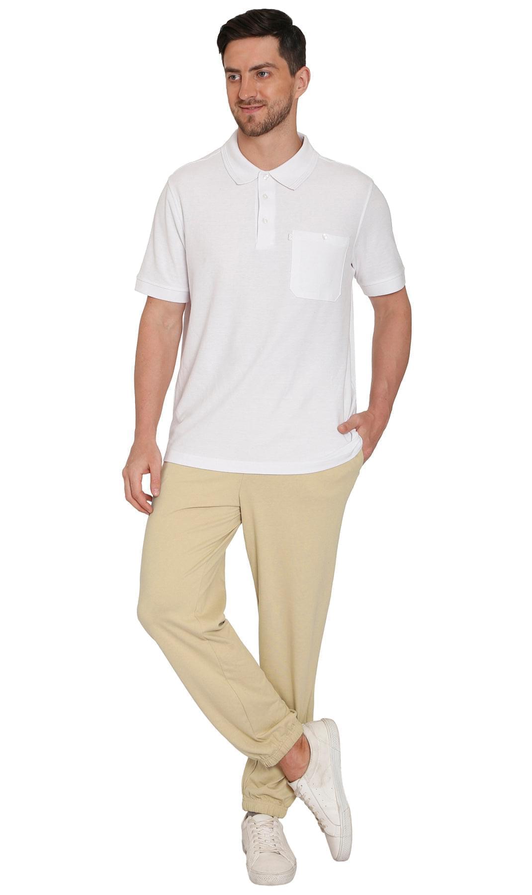 Men's Knit Pants - Pull On Elastic Waist for Effortless Dressing and Relaxed Comfort - Tan - Full -TURTLE BAY APPAREL