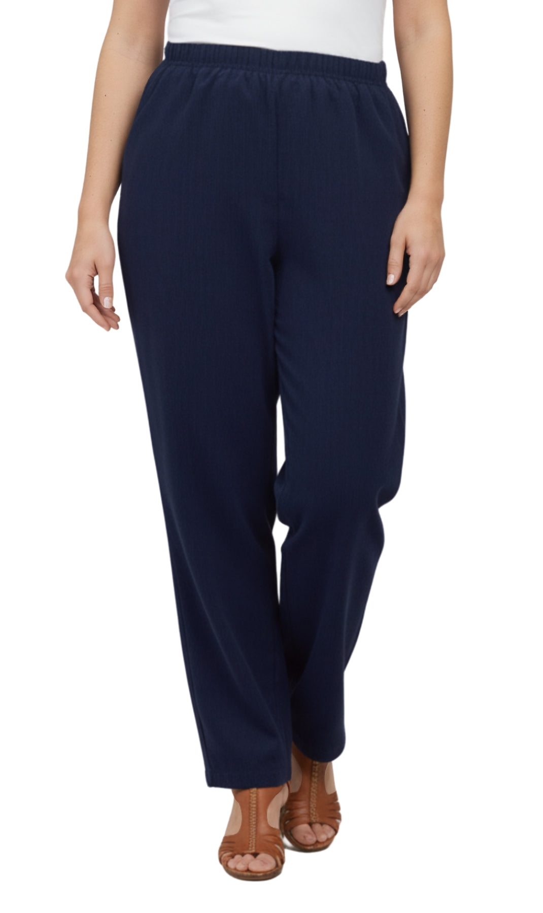 Womens Pull On Fine Wale Corduroy Pants with soft-covered elastic waist 15