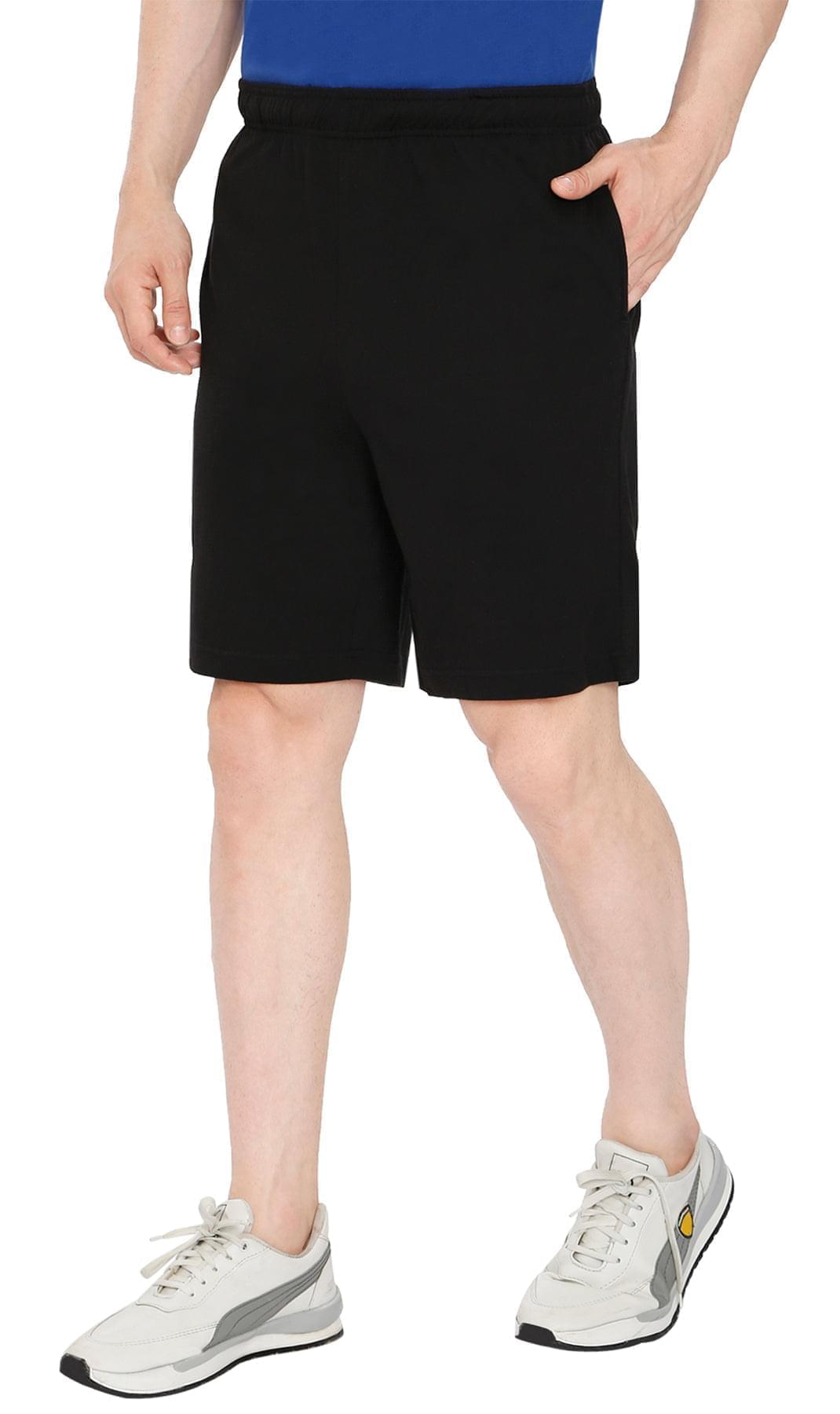 Mens Knit Shorts Black - Pocket -  TURTLE BAY APPAREL