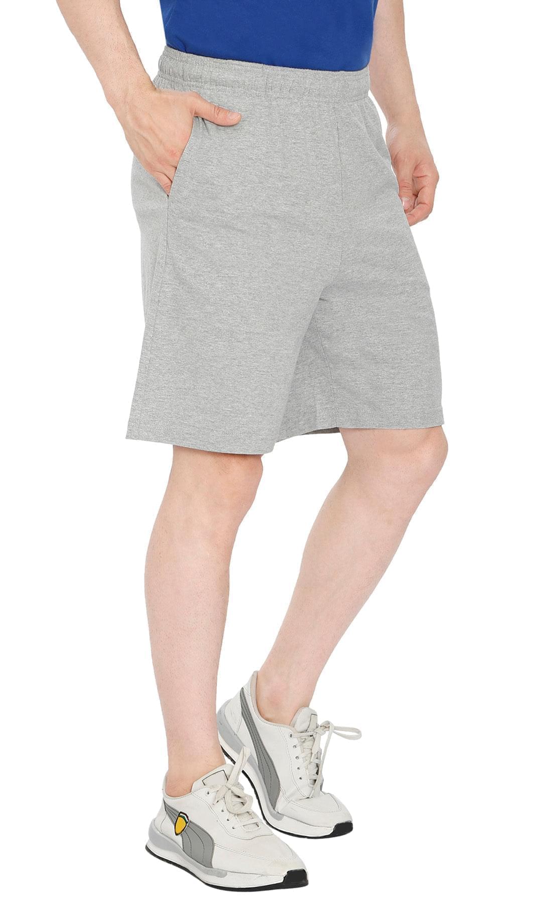 Mens Knit Shorts - Grey - Side Pocket -  TURTLE BAY APPAREL