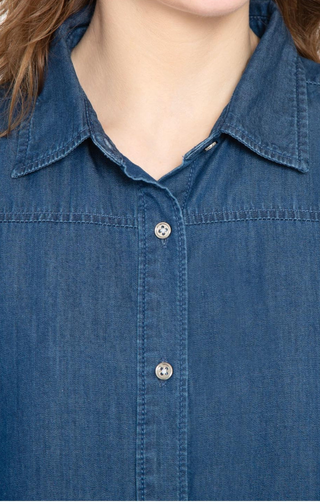 Women's Long Sleeve Denim Tunic Top - An All Season Wear 5