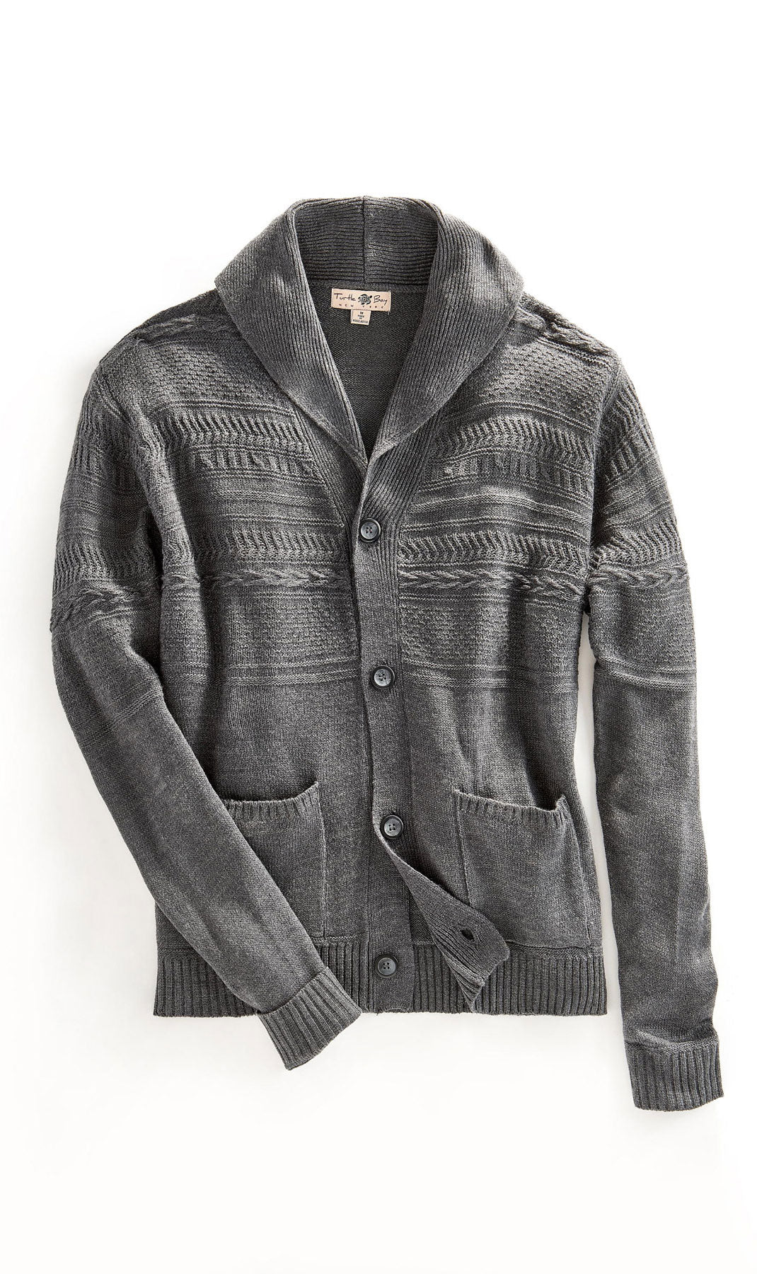 Men's Jacquard Knit Shawl Collar Cardigan Sweater 15