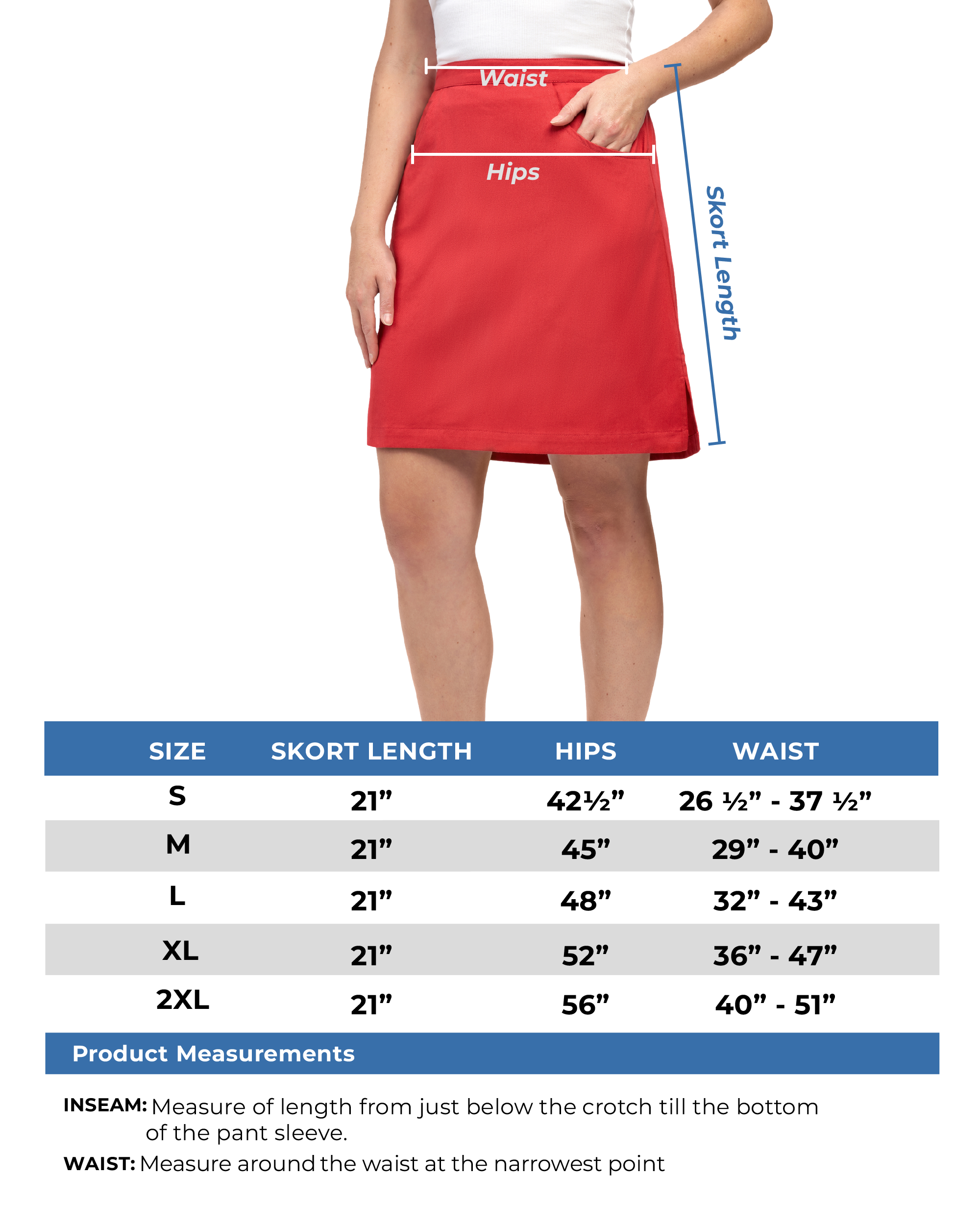 Women's Pull on Skort in Twill with Elastic Waist and Front Pockets 6